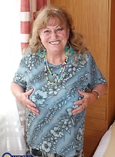 Older woman loves having solo fun whenever she is free