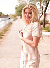 Hot Blonde Tease In Public Pics