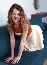 Curly Hair Milf Nude Couch Toy Play Gallery