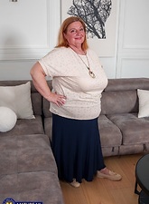 Busty Milf And Brunette Lesbian Sofa Gallery