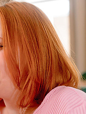 Lesbian duo nude tease with shaved pussy, natural tits and raw pussy lick